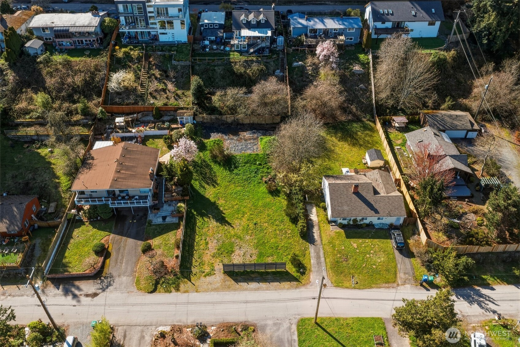 9017 3rd Avenue Southwest Seattle, WA 98106 - Photo 4 of 12 an aerial view of houses with yard