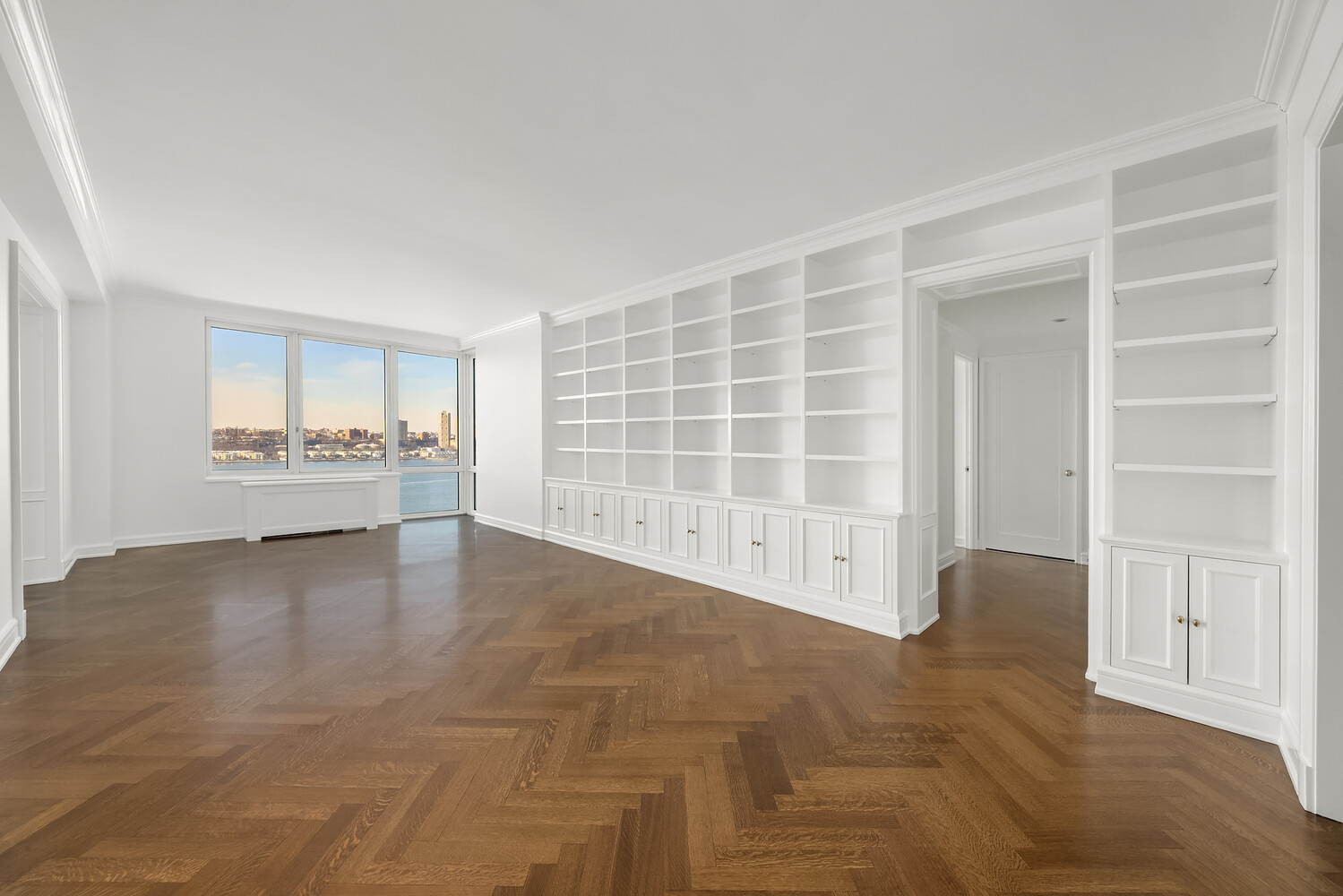 80 Riverside Boulevard, Unit 15B Manhattan, NY 10069 - Photo 2 of 26 a view of an empty room with a window