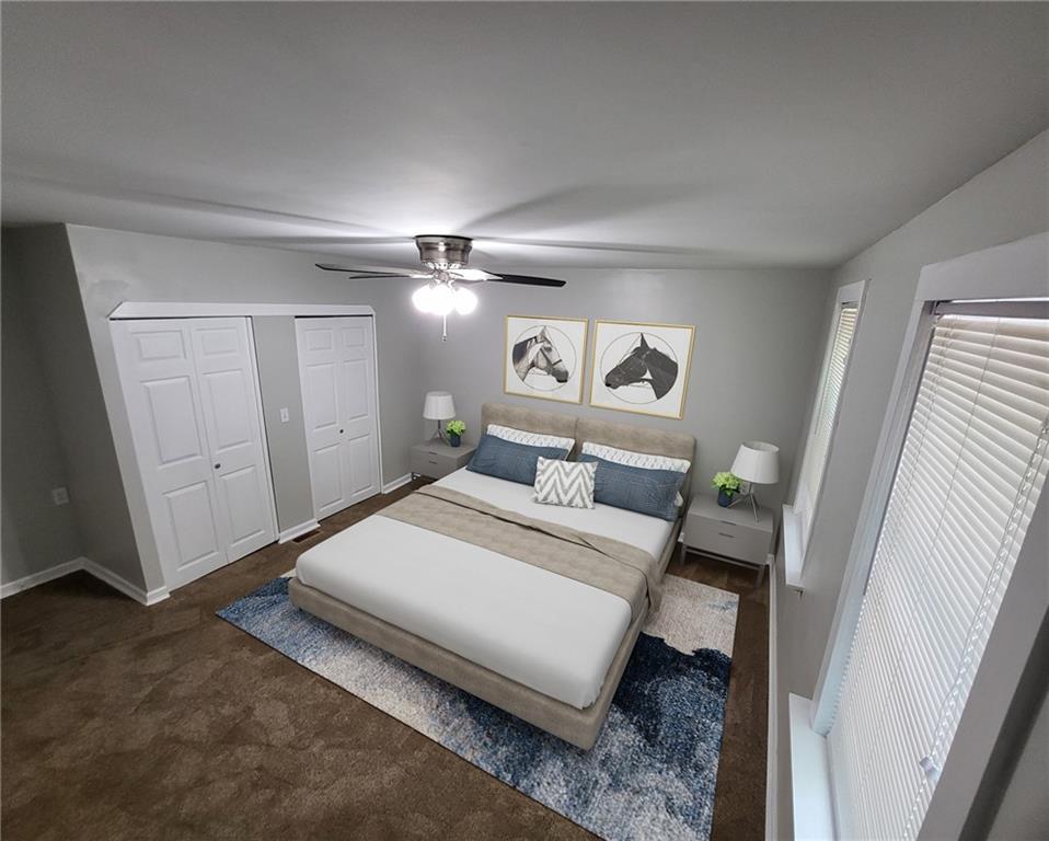 279 Nelson Run Road Pittsburgh, PA 15237 - Photo 23 of 38 a bedroom with a bed and a mirror