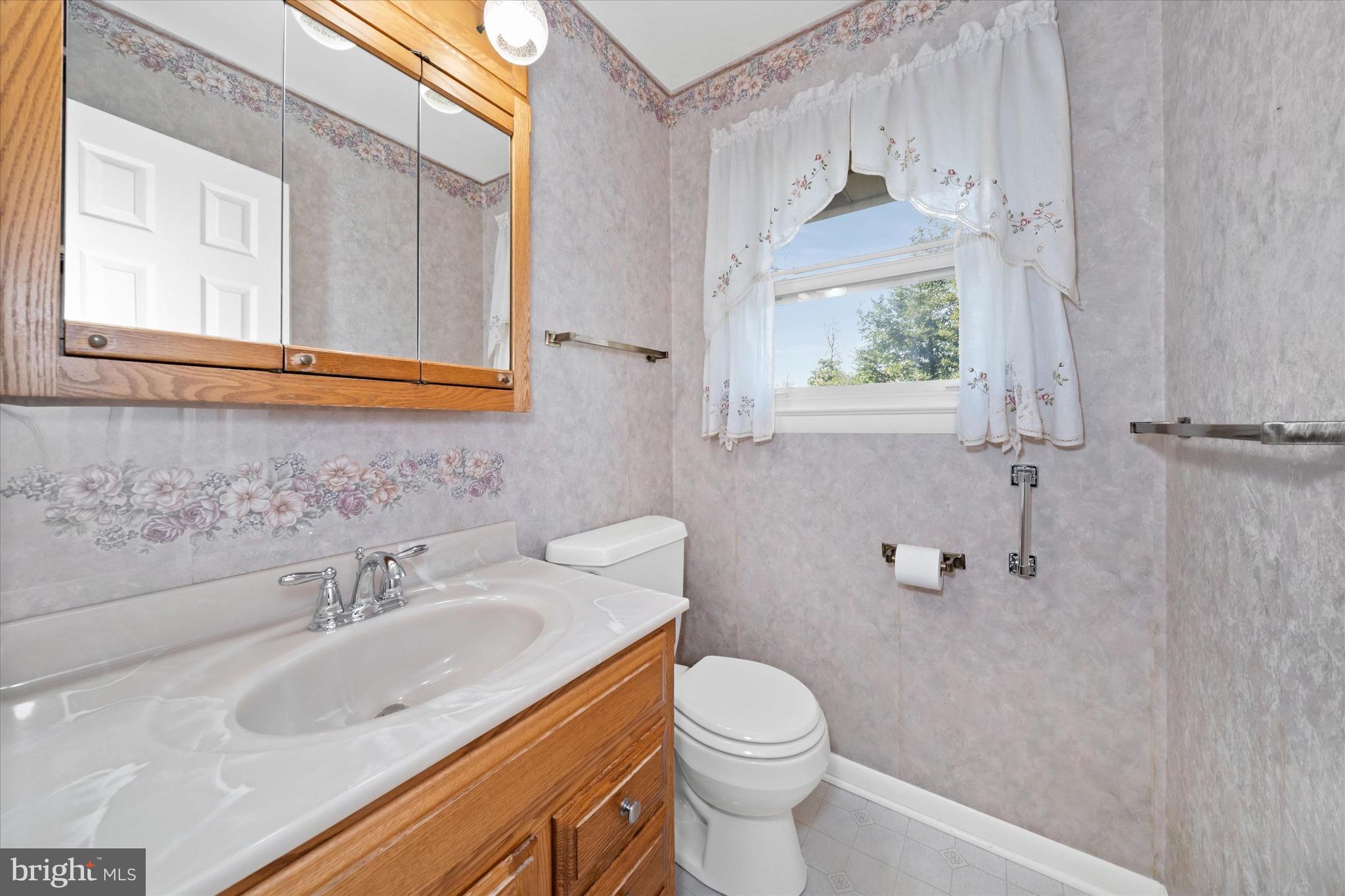 2605 Cayuga Road Wilmington, DE 19810 - Photo 28 of 53 a bathroom with a sink toilet and a mirror