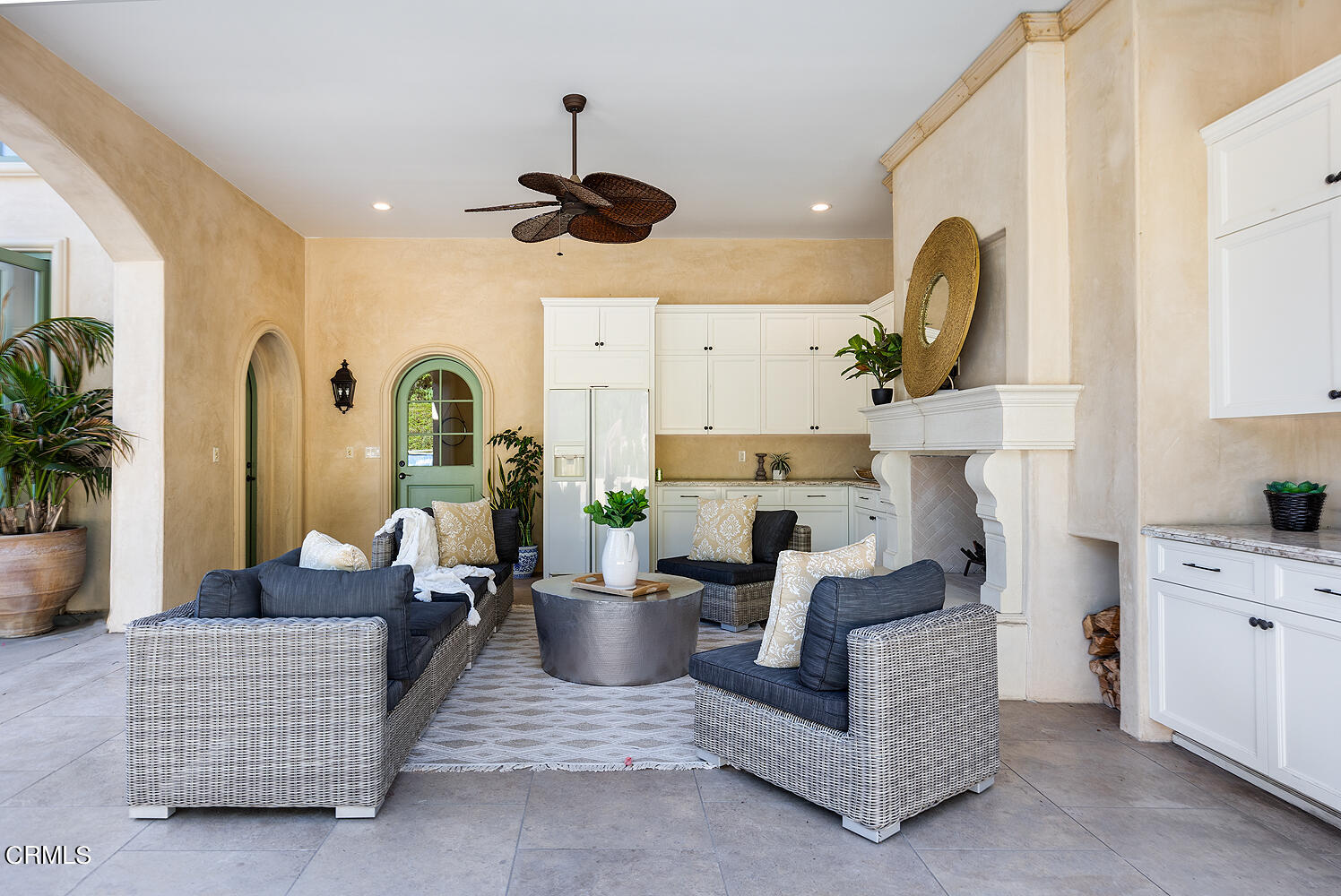 1610 Kinneloa Mesa Road Pasadena, CA 91107 - Photo 54 of 72 a living room with furniture a chandelier and a flat screen tv