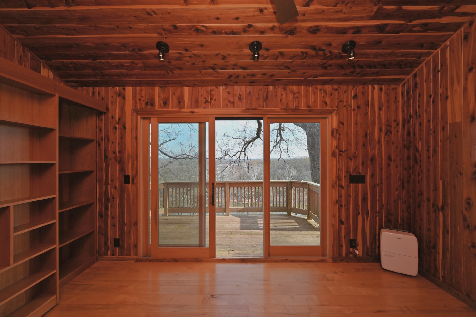4228 Brush Hill Road Nashville, TN 37216 - Photo 81 of 100 a view of a room with wooden walls and a window