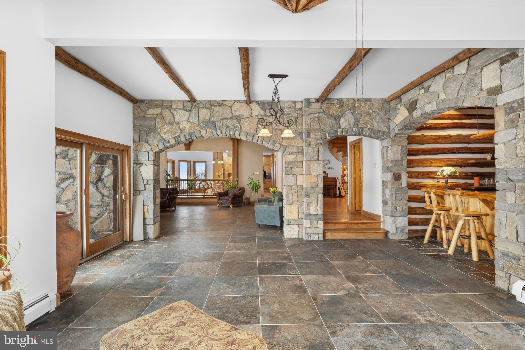 216 Merwinsburg Road Effort, PA 18330 - Photo 19 of 75 Rustic elegance with stone archways.