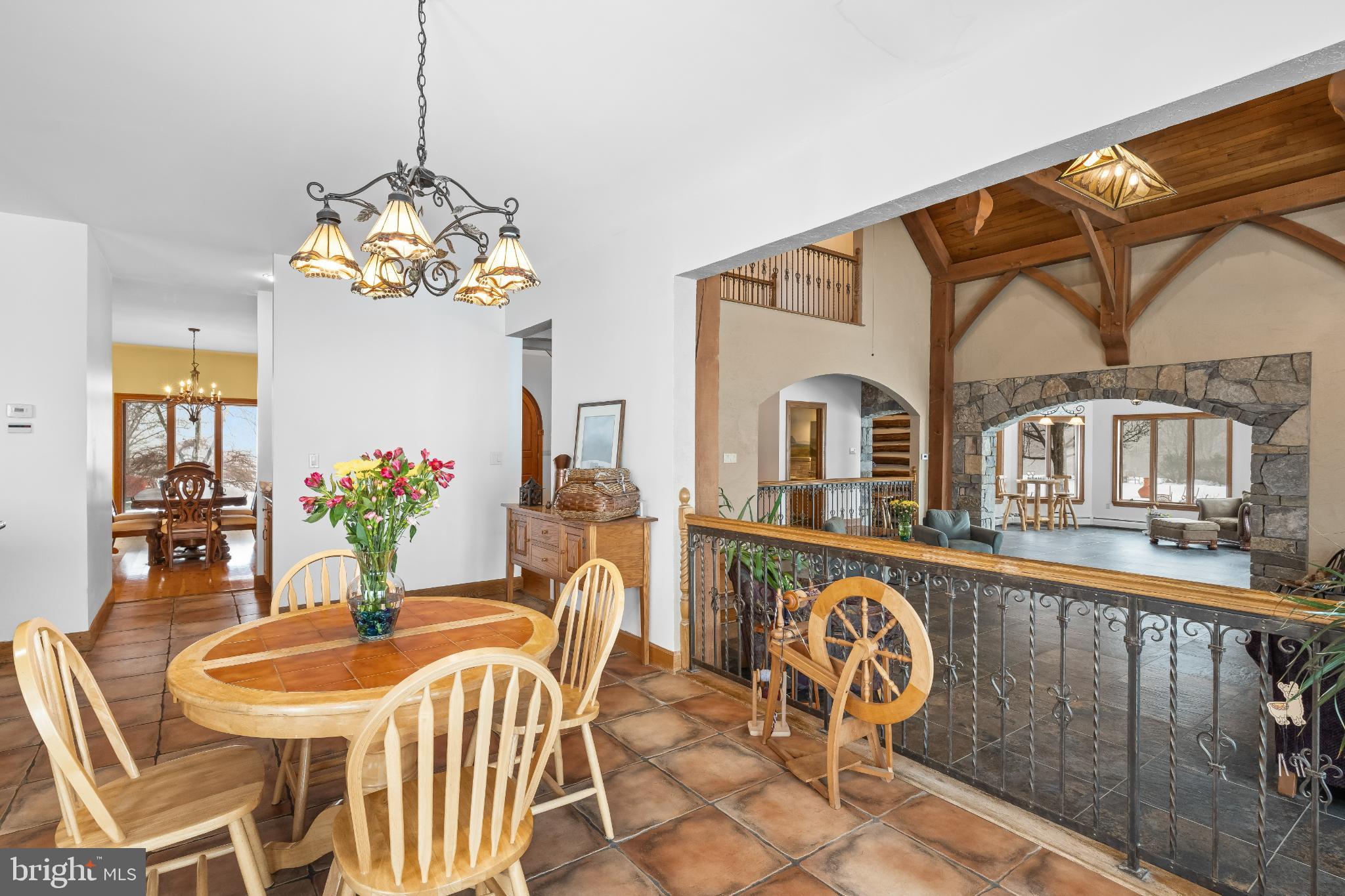 216 Merwinsburg Road Effort, PA 18330 - Photo 56 of 75 Charming dining area with rustic elegance.