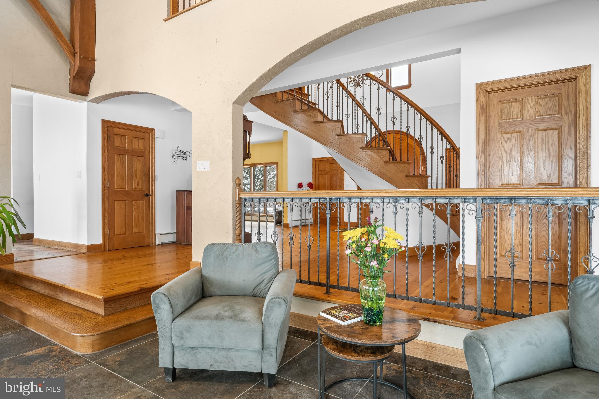 216 Merwinsburg Road Effort, PA 18330 - Photo 57 of 75 Elegant entryway with sweeping staircase.
