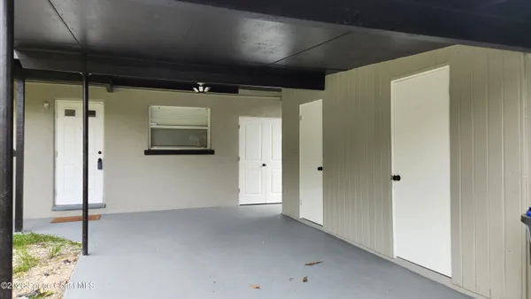 a view of an empty room