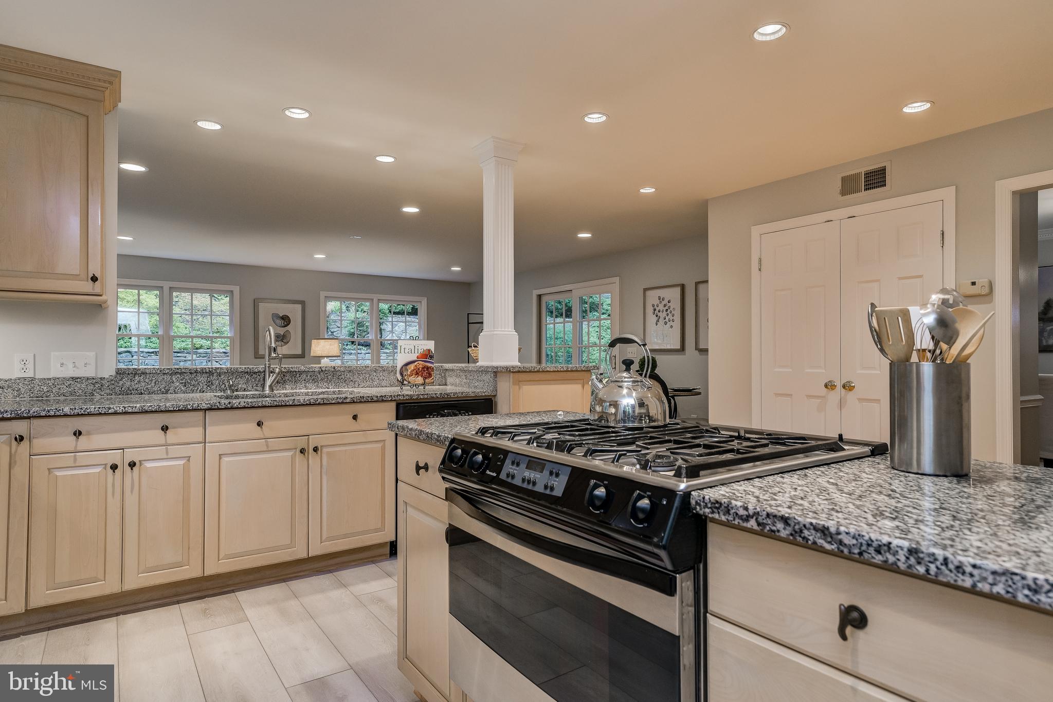 5911 Gloster Road Bethesda, MD 20816 - Photo 15 of 79 KItchen looking toward rear of house & family rm.