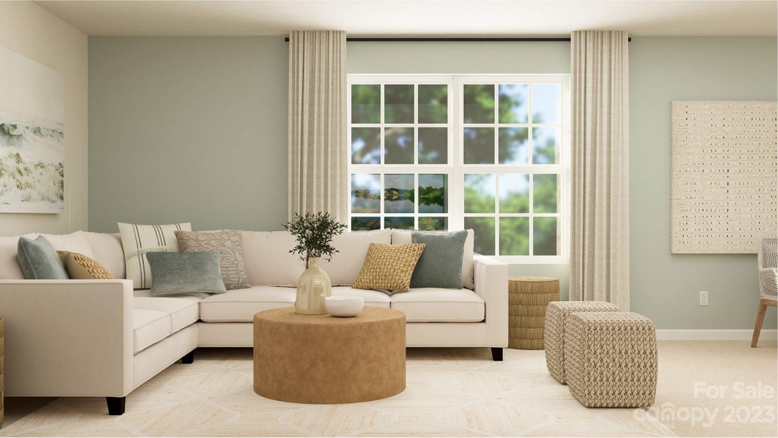 690 Mile Crk Road, Unit 8 Edgemoor, SC 29712 - Photo 17 of 22 a living room with furniture and a large window