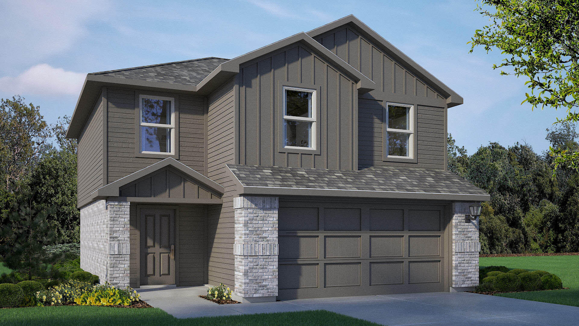 216 16th Street Wolfforth, TX 79382 - Photo 2 of 3 a front view of a house with a garden