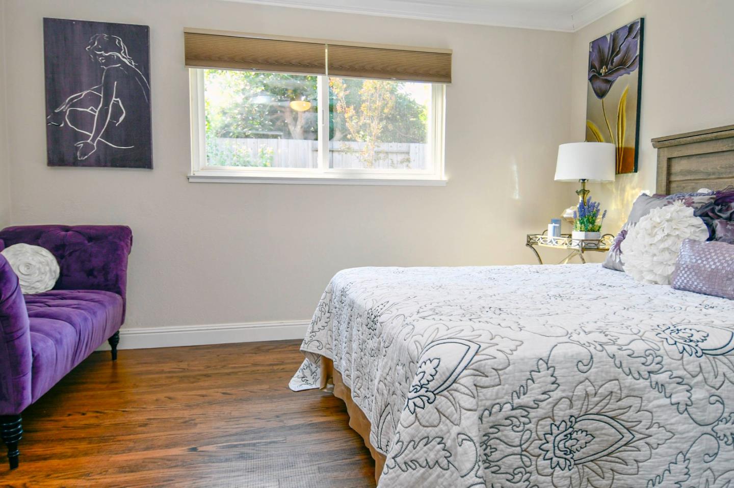 3956 Vía Salice Campbell, CA 95008 - Photo 15 of 21 a bedroom with a bed and a couch