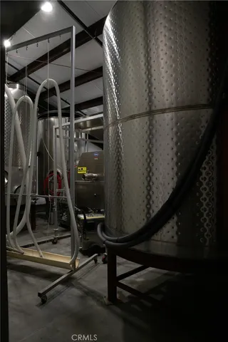 a view of car parked in garage