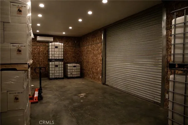 a close view of walk in closet