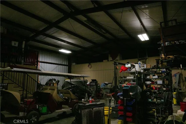 a garden view with a sitting space