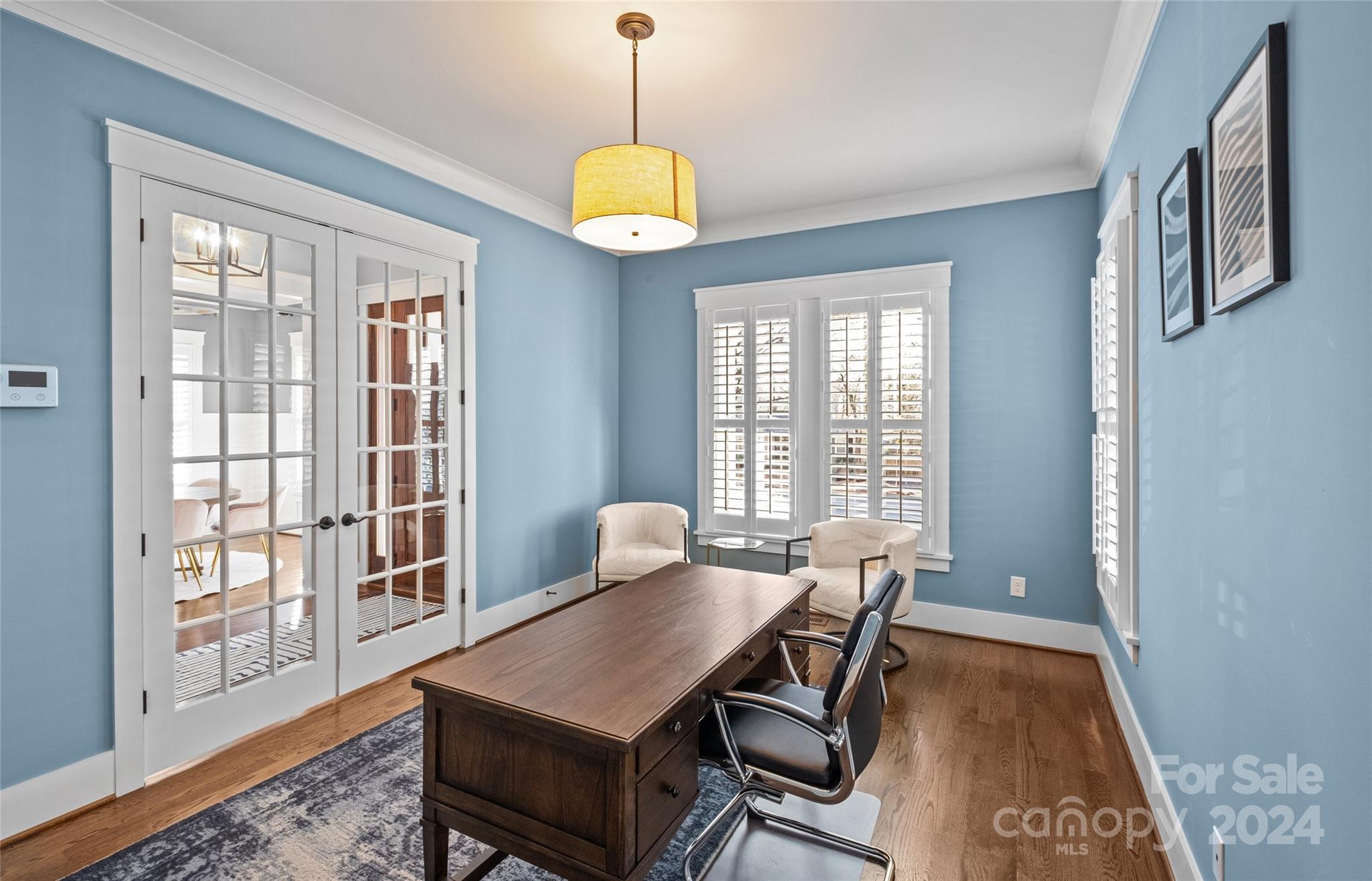 149 McAlway Road Charlotte, NC 28211 - Photo 6 of 48 a view of a dining room with furniture window and wooden floor