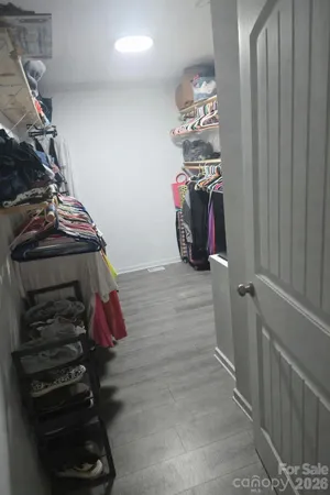 a view of a closet
