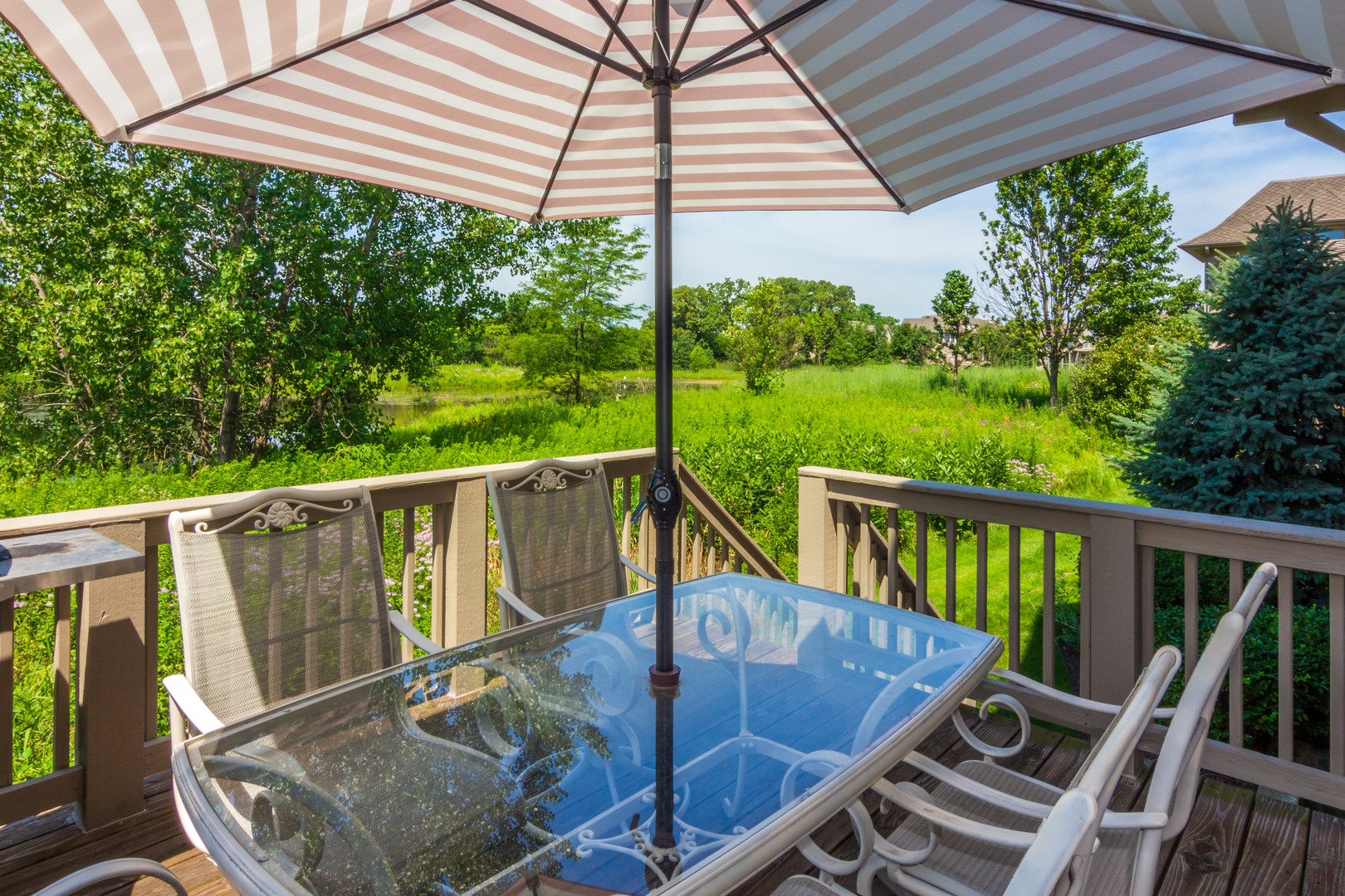 26 Willowcrest Drive Oak Brook, IL 60523 - Photo 16 of 17 a view of balcony with furniture and wooden deck