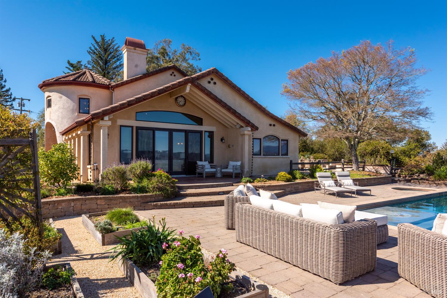 2405 Lewis Road Sebastopol, CA 95472 - Photo 11 of 58 a view of a house with swimming pool and sitting area