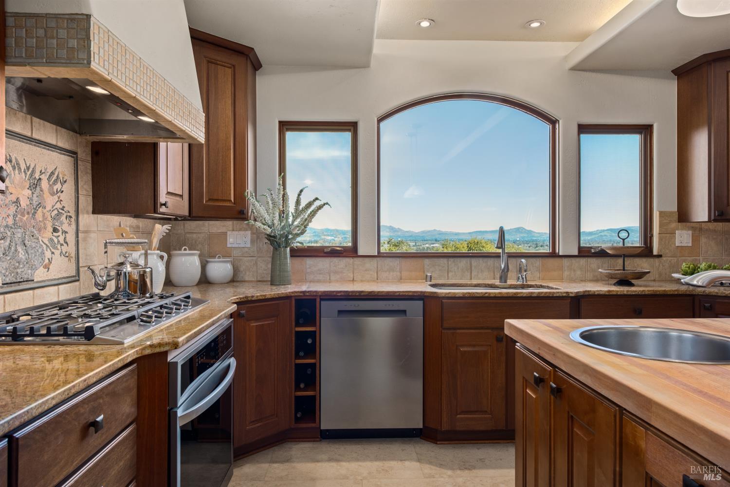 2405 Lewis Road Sebastopol, CA 95472 - Photo 26 of 58 a kitchen with stainless steel appliances granite countertop a sink and a stove