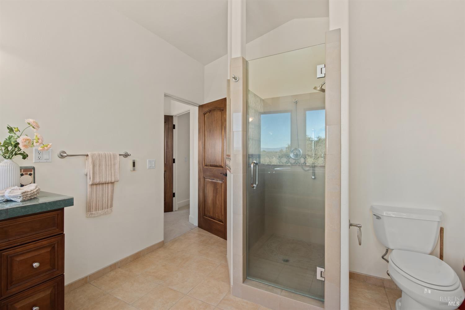 2405 Lewis Road Sebastopol, CA 95472 - Photo 45 of 58 a bathroom with a shower and toilet