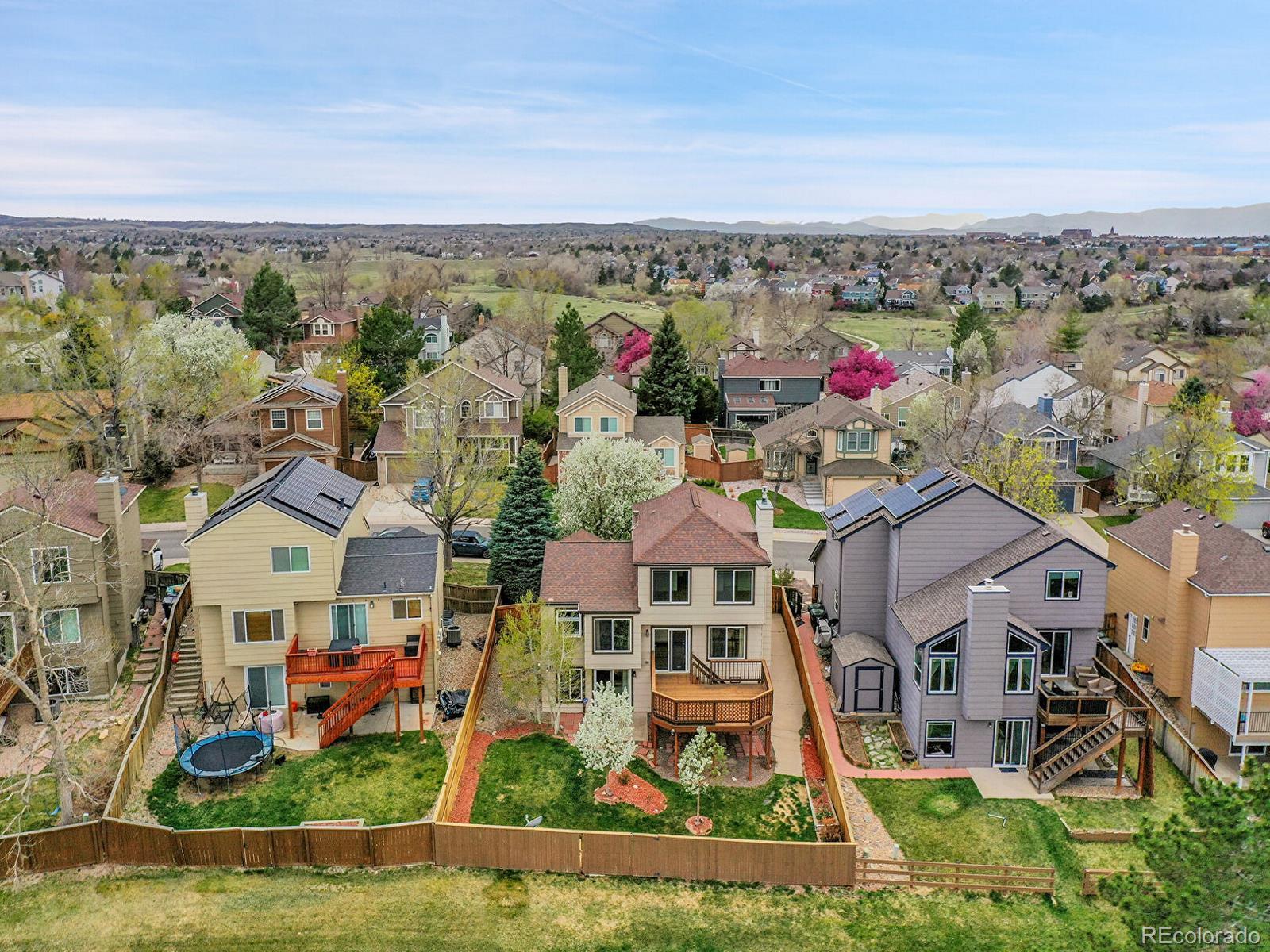6343 Laguna Circle Highlands Ranch, CO 80130 - Photo 33 of 43 an aerial view of multiple house