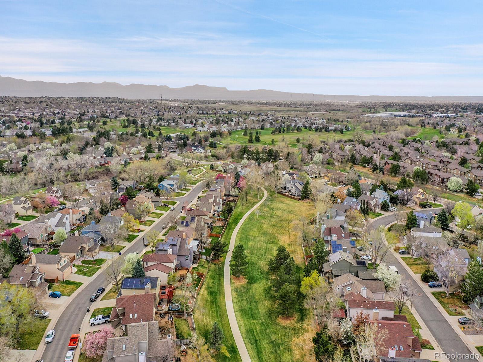 6343 Laguna Circle Highlands Ranch, CO 80130 - Photo 38 of 43 an aerial view of a city