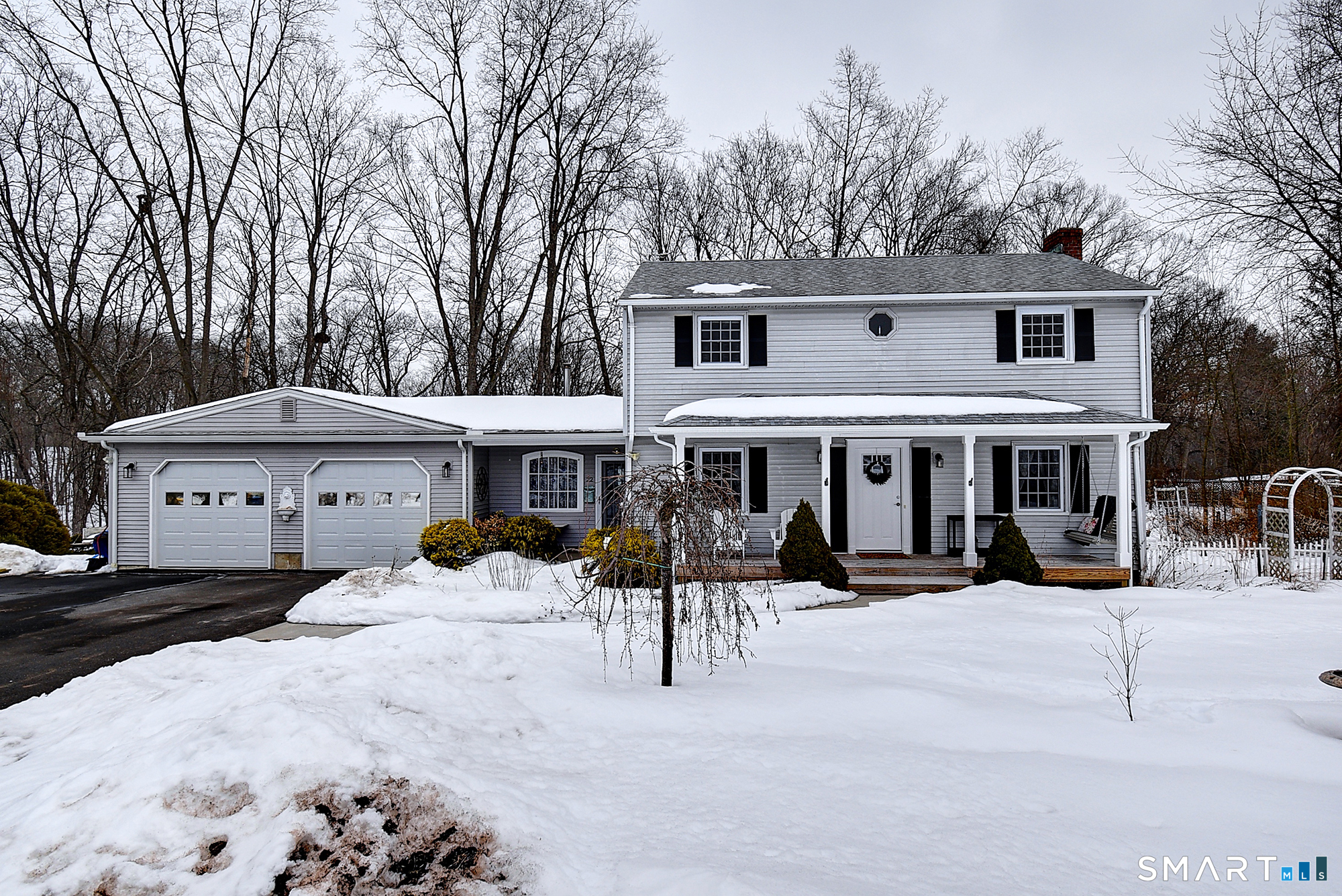 a front view of a building with