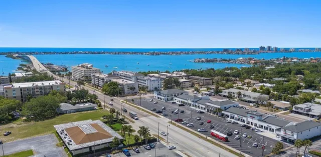 an aerial view of a city