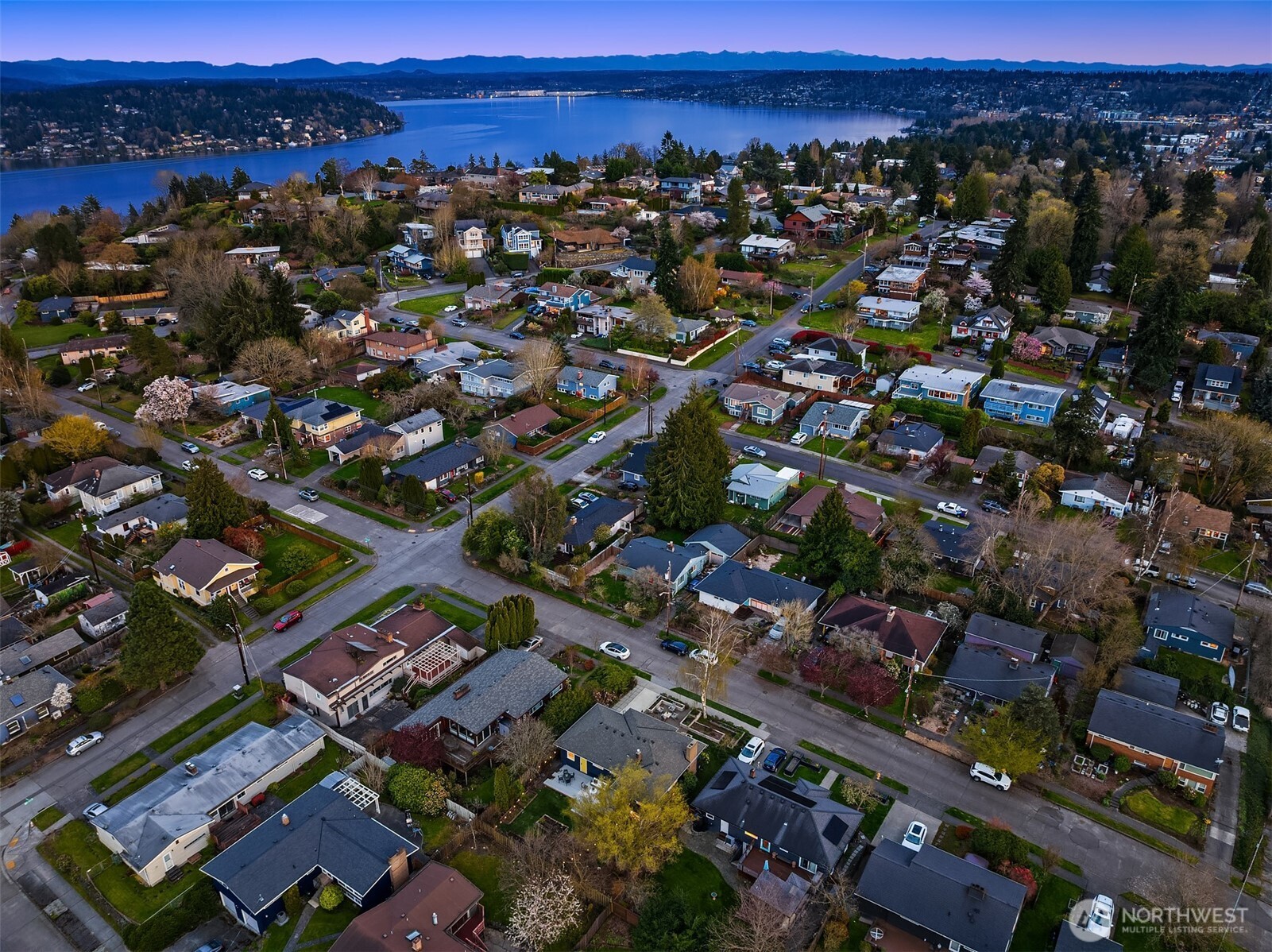 4846 South Juneau Street Seattle, WA 98118 - Photo 35 of 38 an aerial view of a city with lots of residential buildings