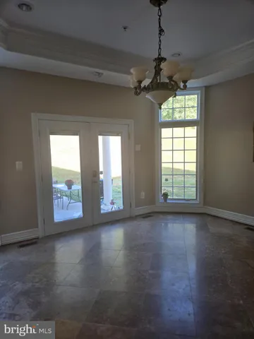 a view of hallway with stairs