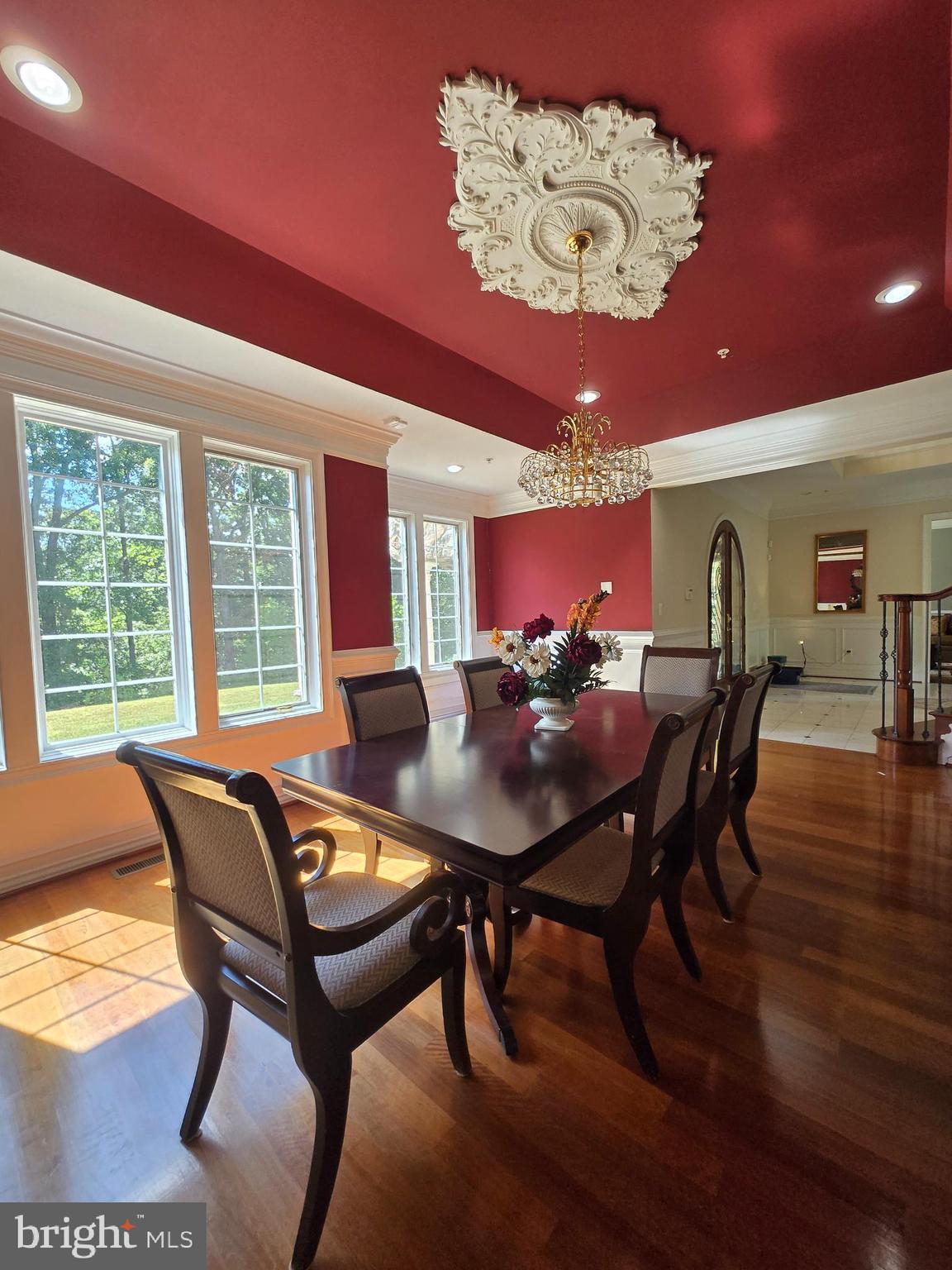 7145 Brooks Road Highland, MD 20777 - Photo 14 of 89 a view of a dining room with furniture window and wooden floor
