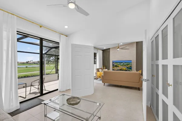 a view of a storage & utility room with two washing machine