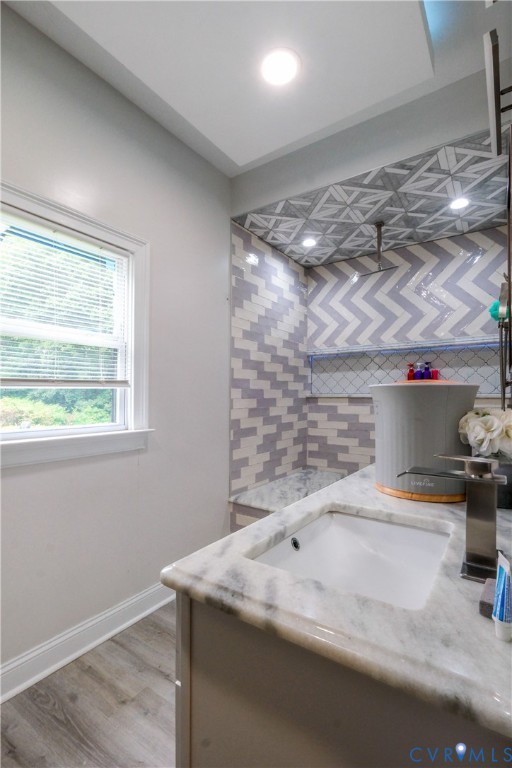 3331 South Constitution Route Dillwyn, VA 23936 - Photo 17 of 24 Bathroom with vanity, light wood-type flooring, an