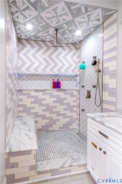 3331 South Constitution Route Dillwyn, VA 23936 - Photo 19 of 24 Bathroom featuring walk in shower and vanity