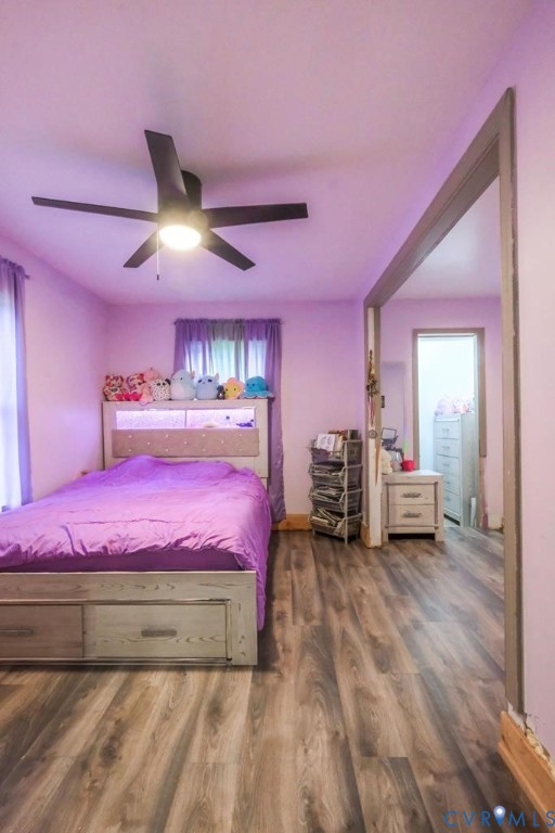 3331 South Constitution Route Dillwyn, VA 23936 - Photo 21 of 24 Bedroom with dark wood-style floors and a ceiling