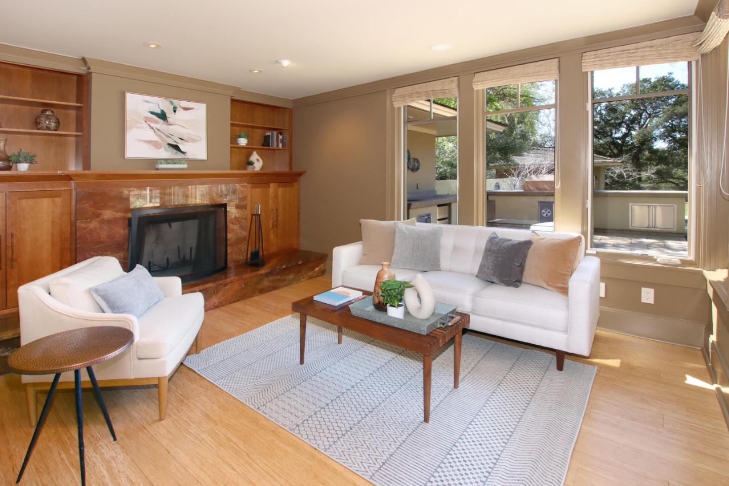 120 Edenvale Road Watsonville, CA 95076 - Photo 26 of 68 a living room with furniture and a fireplace