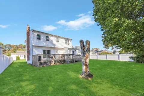 a view of a backyard with a garden and plants
