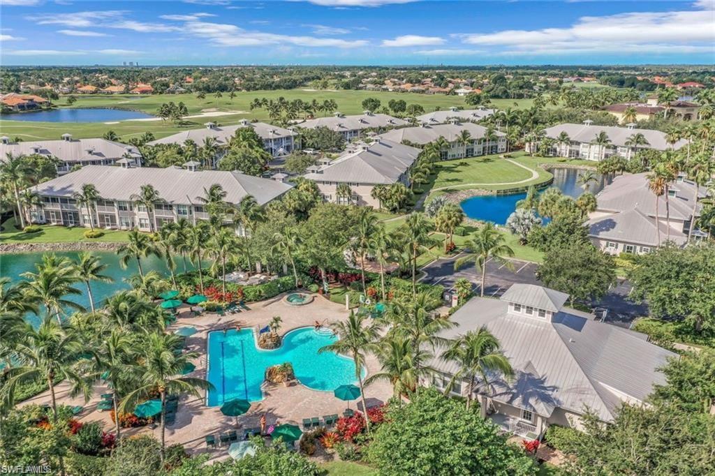 7935 Mahogany Run Lane, Unit 726 Naples, FL 34113 - Photo 24 of 24 Bird's eye view of a nearby body of water and a golf course