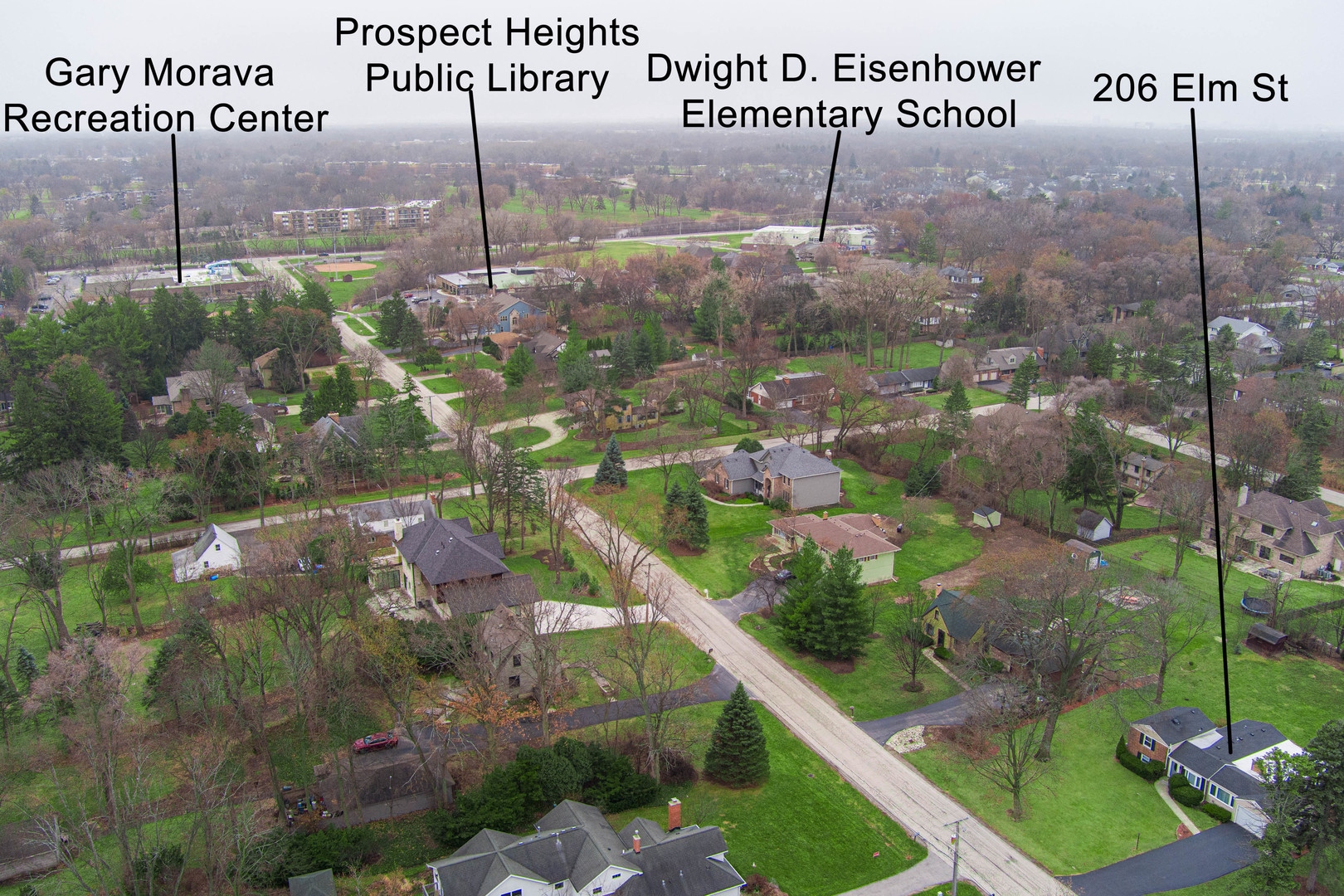 206 Elm Street Prospect Heights, IL 60070 - Photo 3 of 8 a view of a city from a balcony