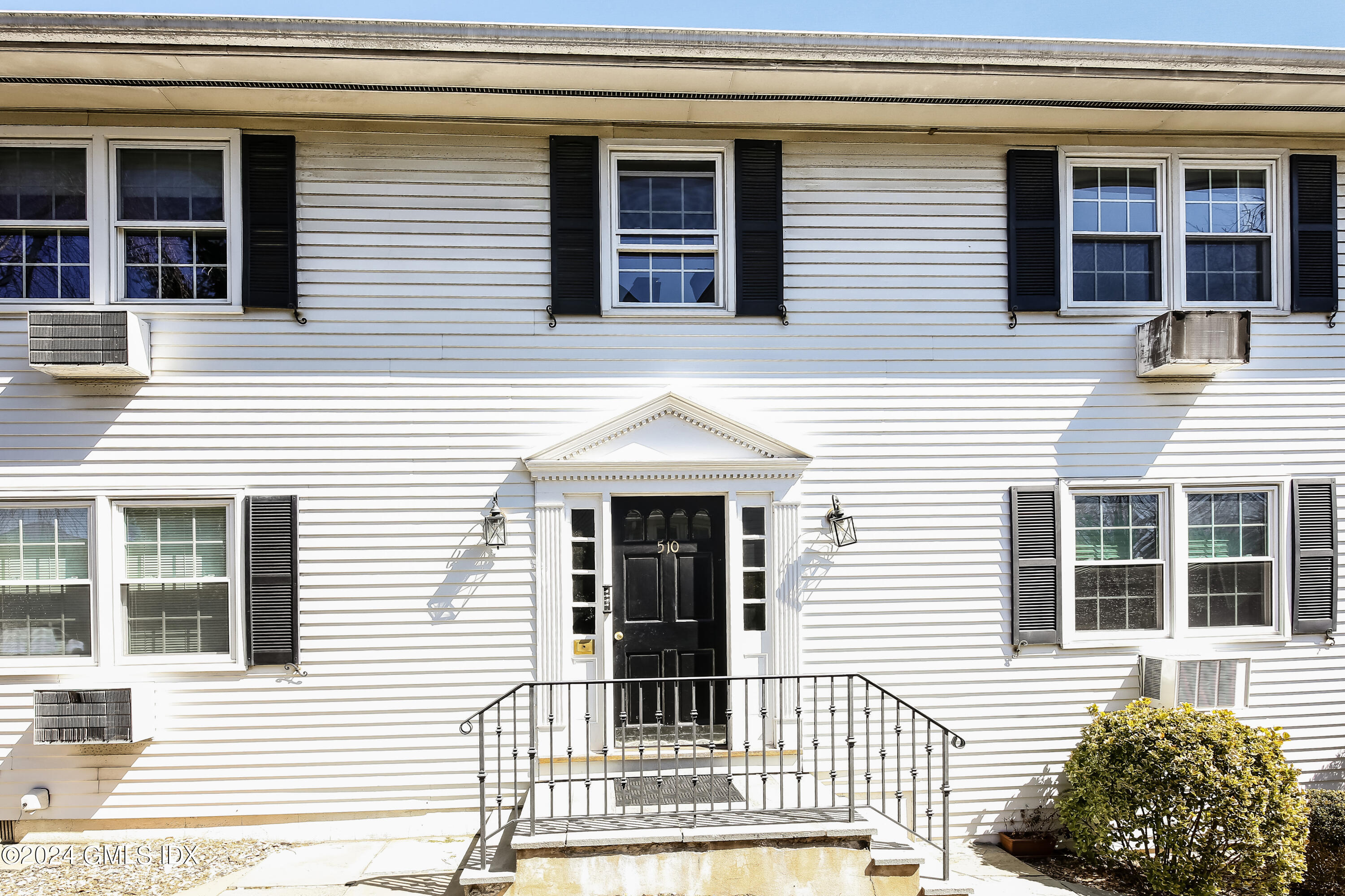 a front view of a house