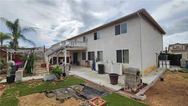 a view of a house with patio