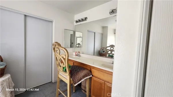 a room with a table and chairs
