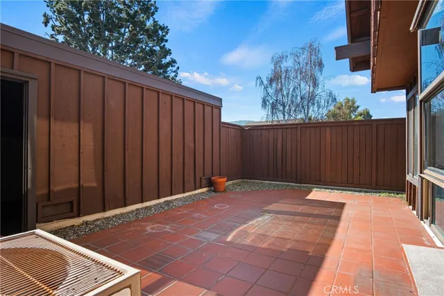 a backyard of a house