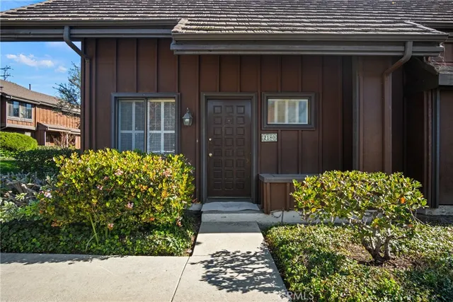 a front view of a house
