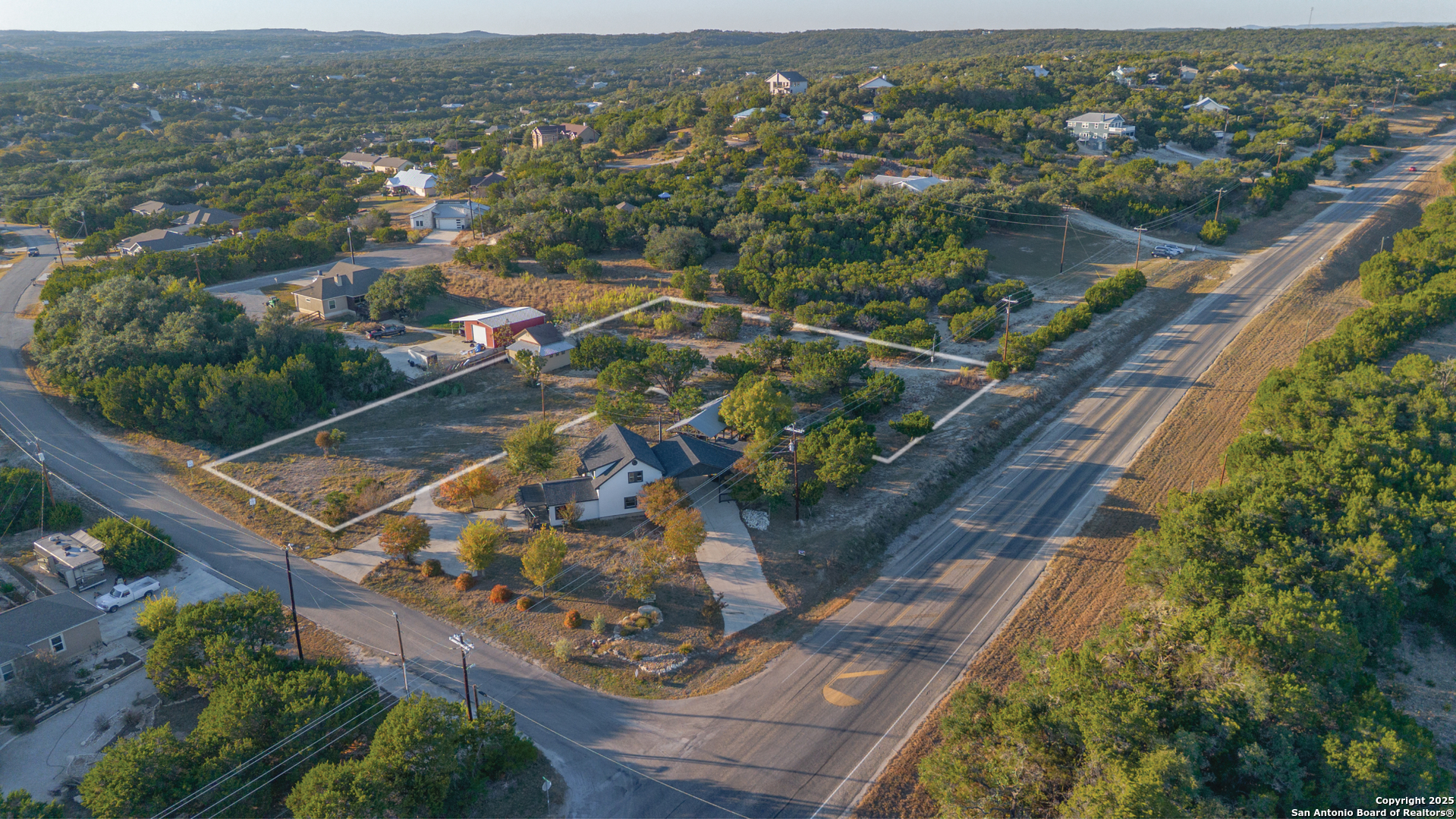 Tbd Rocky Ranch Canyon Lake, TX 78133 - Photo 4 of 18 an aerial view of residential houses with outdoor space
