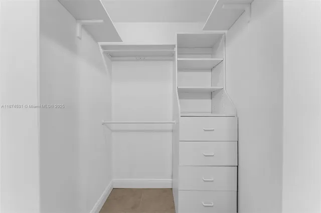 a view of walk in closet