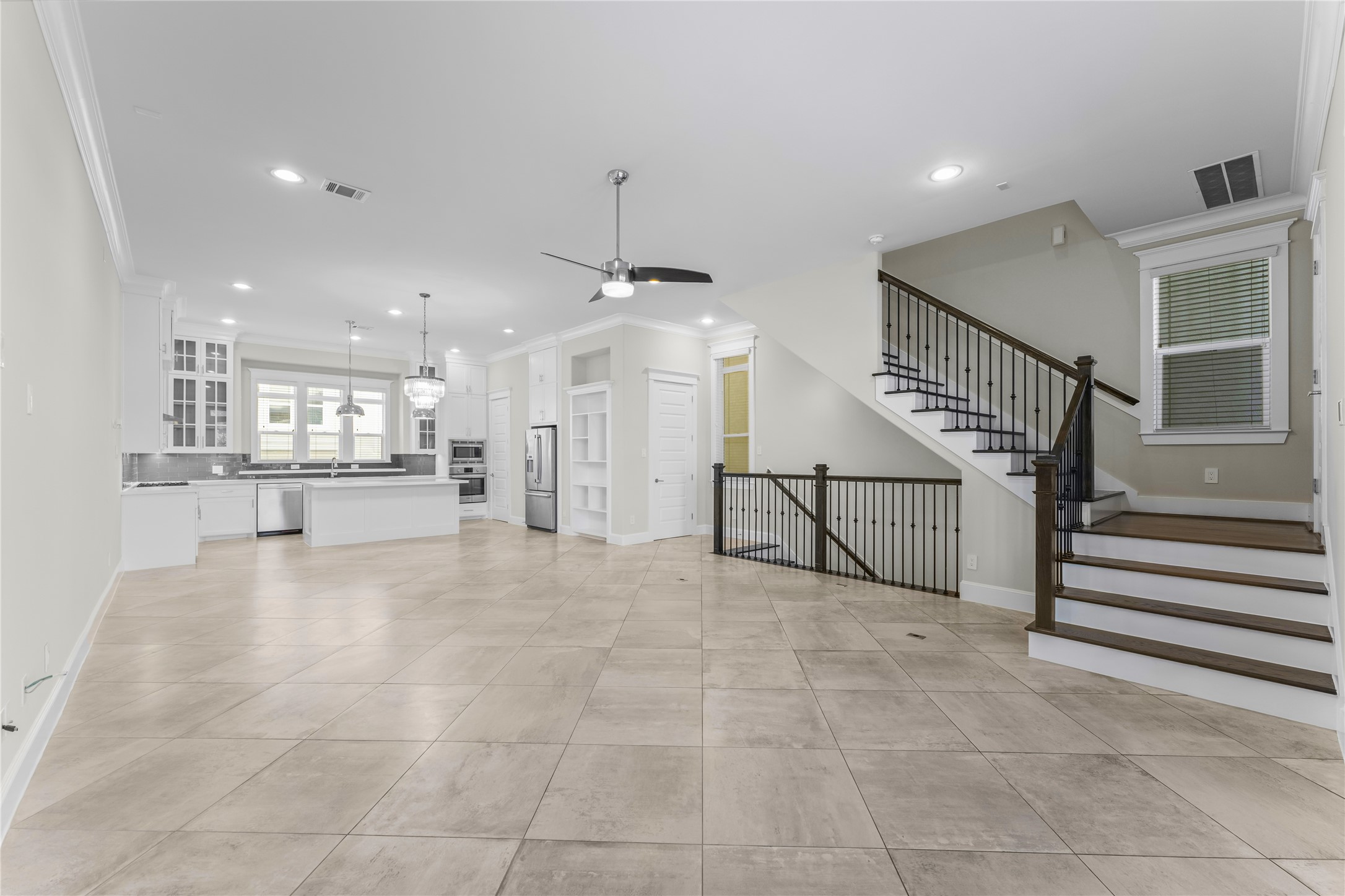 2806 Princeton Street Houston, TX 77009 - Photo 5 of 20 a view of a hallway with stairs