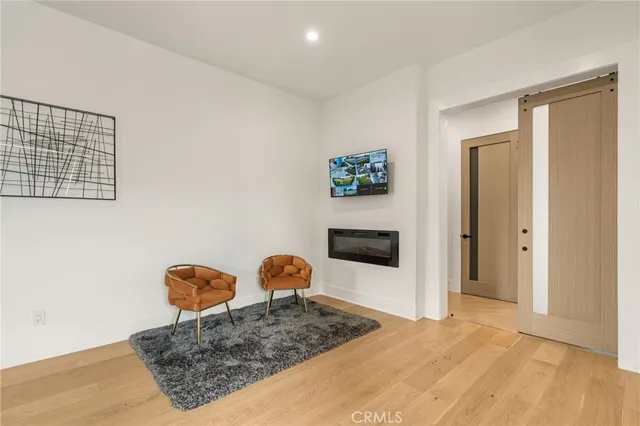 a living room with a couch and a table