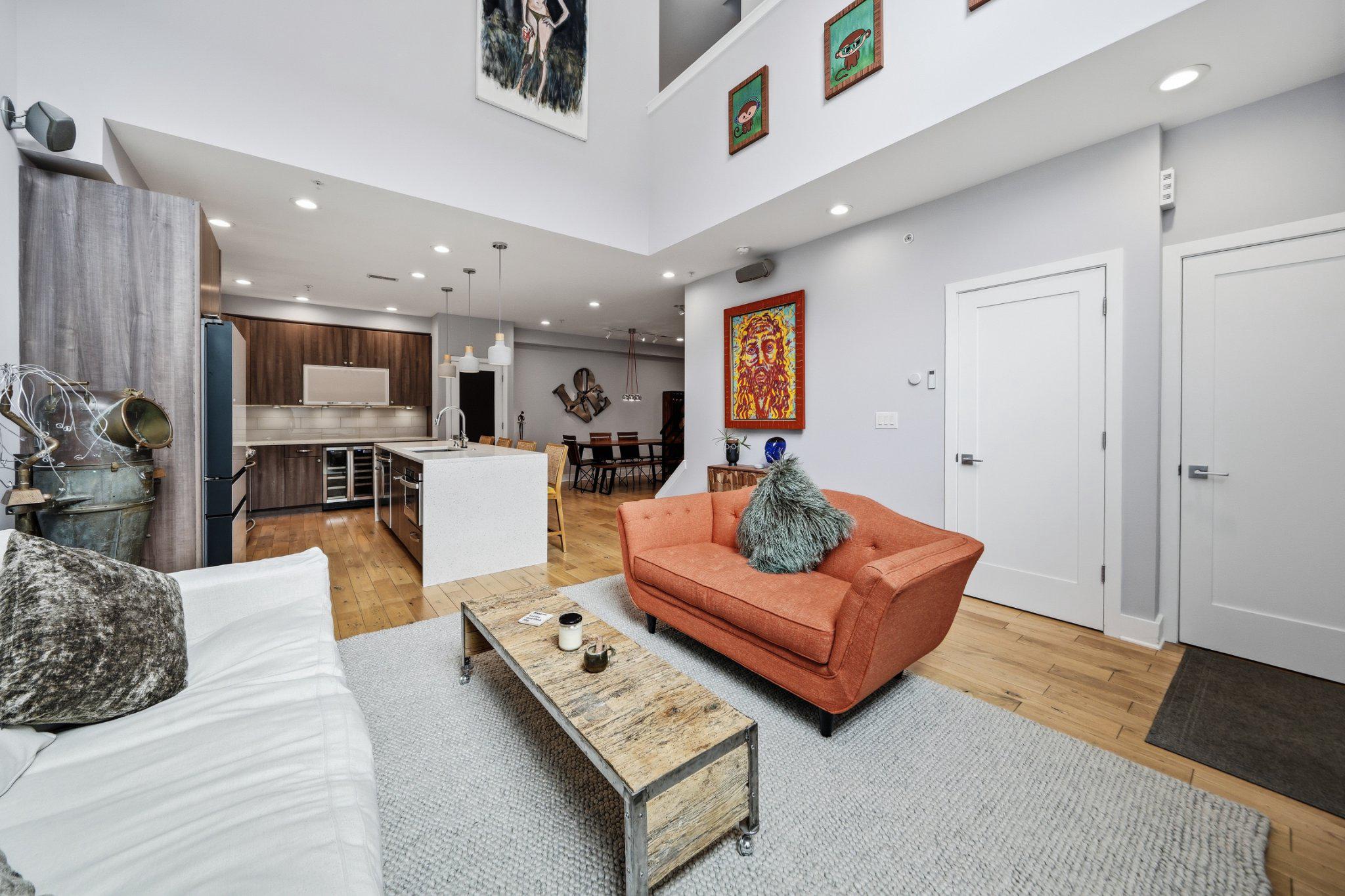 237 West Thompson Street Philadelphia, PA 19122 - Photo 35 of 35 Living room to kitchen open floor plan