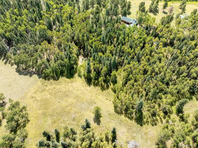 a backyard of a house with lots of green space and chair