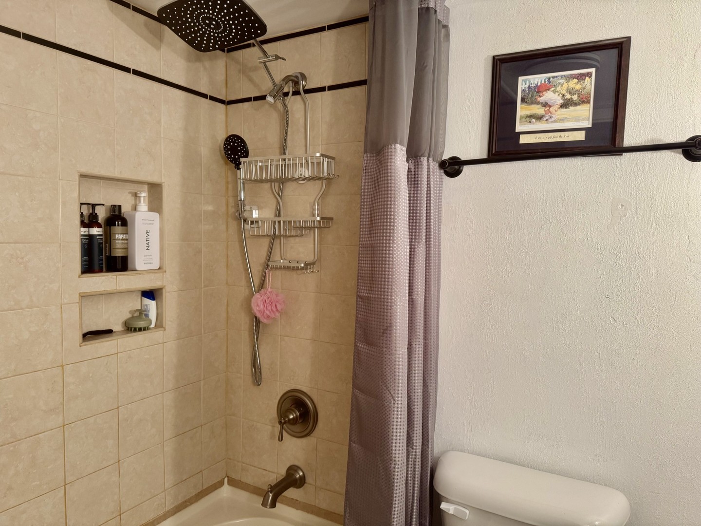 903 West 1st Street Spring Valley, IL 61362 - Photo 14 of 16 a bathroom with a shower and a toilet
